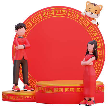 Chinese New year preparation  3D Icon