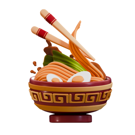 中華麺  3D Icon