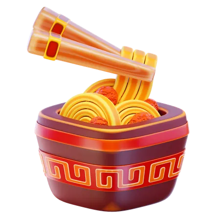 중국 국수  3D Icon