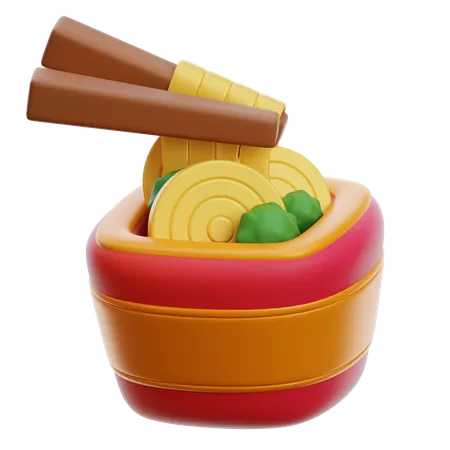 中華麺  3D Icon