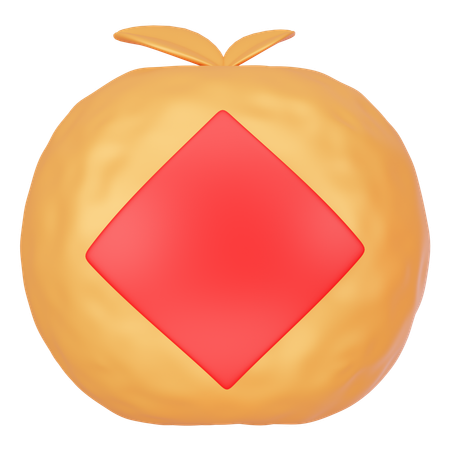 Chinese Orange  3D Icon