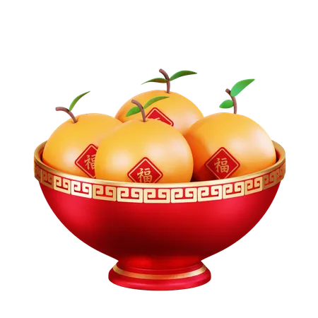 Chinese Orange  3D Icon