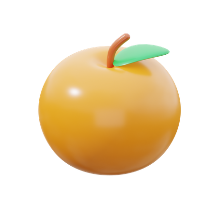 Chinese Orange  3D Icon