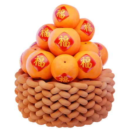 Chinese Oranges  3D Icon