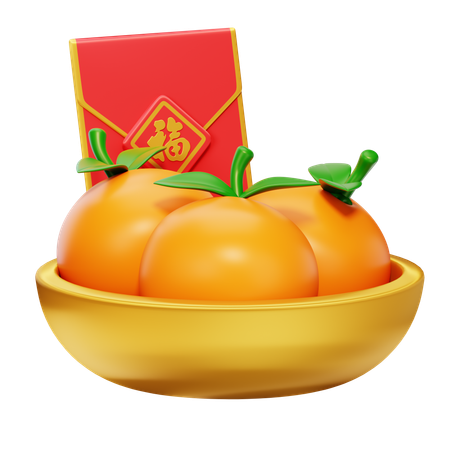 Chinese Oranges  3D Icon