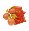Chinese Oranges And Envelope