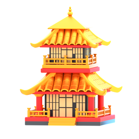 Chinese Pagoda  3D Icon
