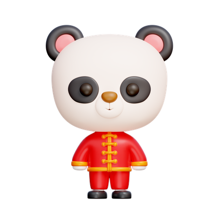 Chinese Panda  3D Icon