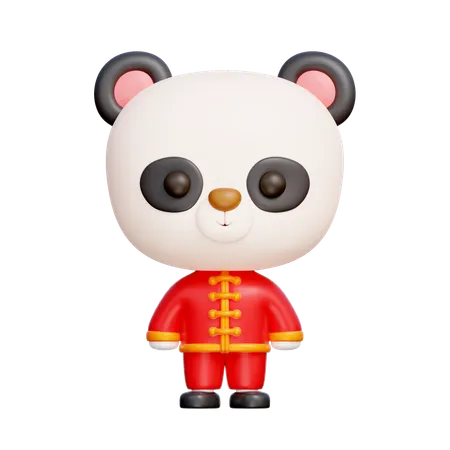 Chinese Panda  3D Icon