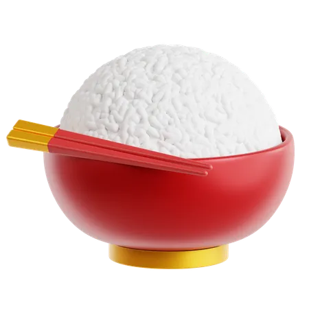 Chinese Plate Rice  3D Icon