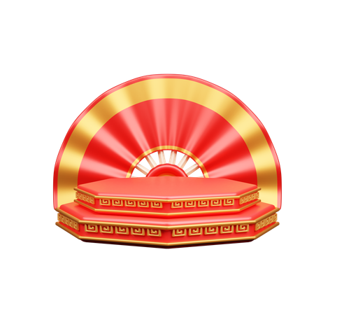 Chinese Podium  3D Icon