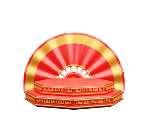 Chinese Podium  3D Icon