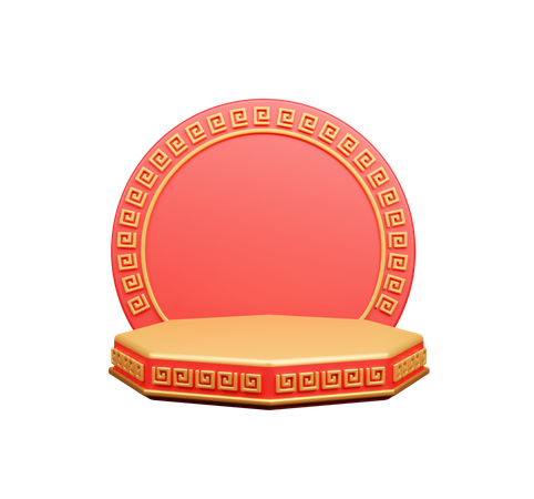 Chinese Podium  3D Icon