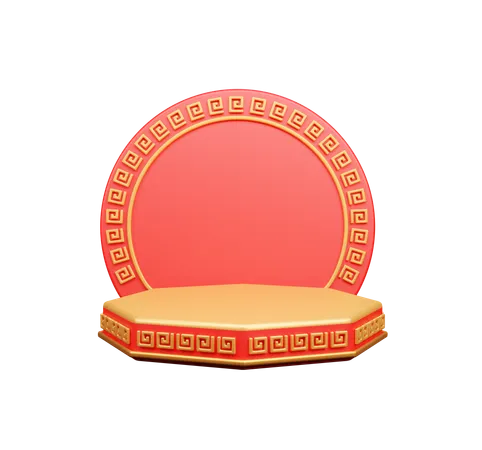 Chinese Podium  3D Icon