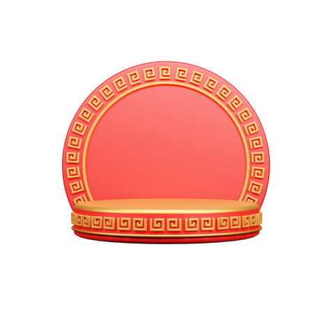 Chinese Podium  3D Icon