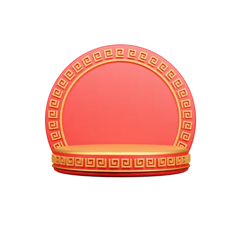 Chinese Podium  3D Icon