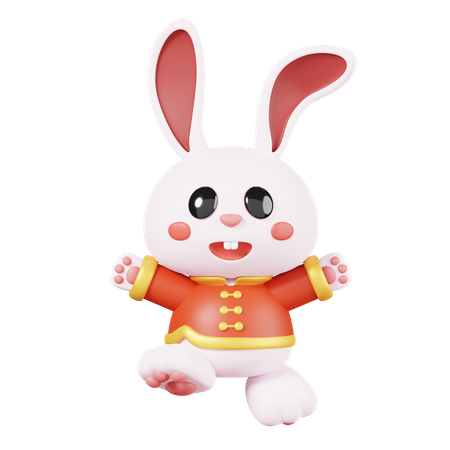 Chinese Rabbit  3D Icon