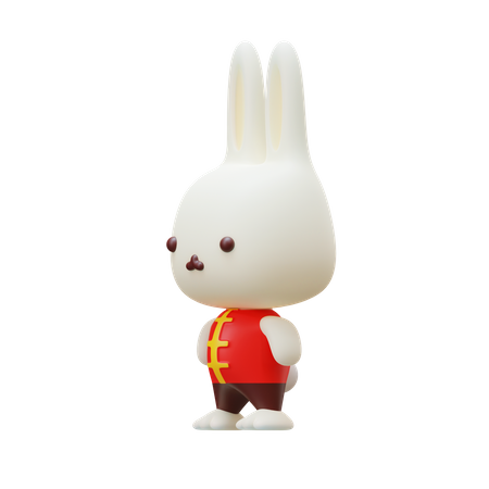 Chinese Rabbit  3D Icon