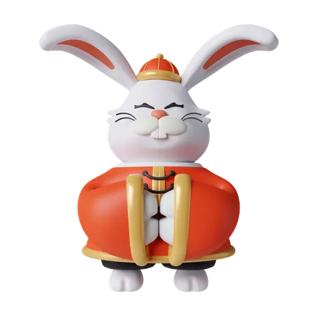 Chinese Rabbit  3D Icon