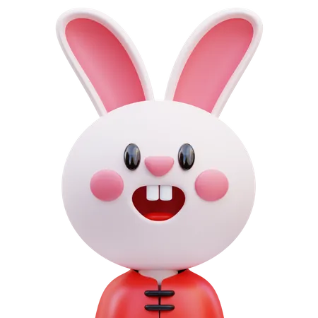 Chinese Rabbit  3D Icon