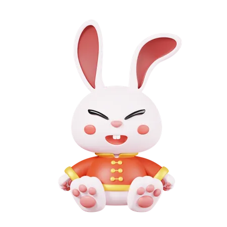 Chinese Rabbit 3D Icon