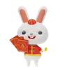 Chinese Rabbit And Envelope
