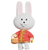 Chinese Rabbit Bring Oranges