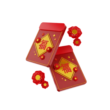 Chinese Red Envelope  3D Icon