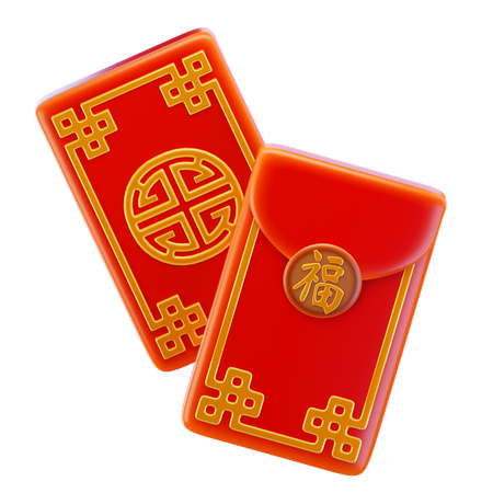 Chinese Red Envelope  3D Icon