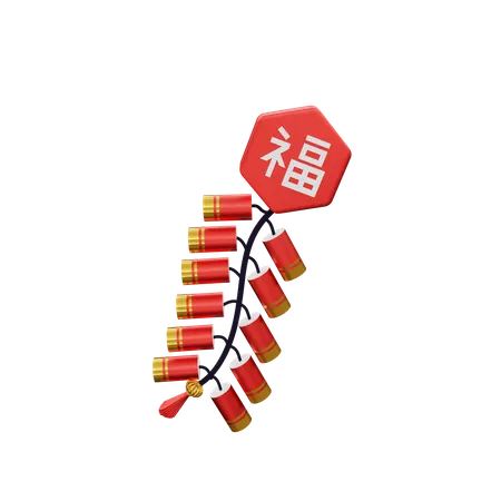 3 D Firecrackers Illustration 3D Icon