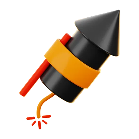 Chinese Rocket  3D Icon