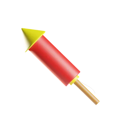 Chinese Rocket  3D Icon