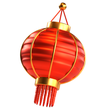 Chinese Round Lantern  3D Icon