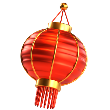 Chinese Round Lantern  3D Icon