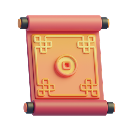 Chinese Scroll  3D Icon