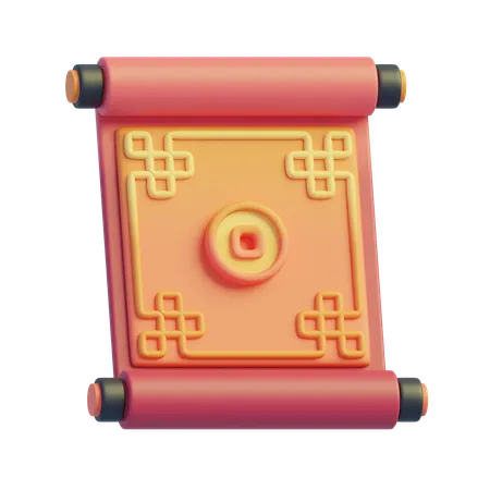 Chinese Scroll  3D Icon