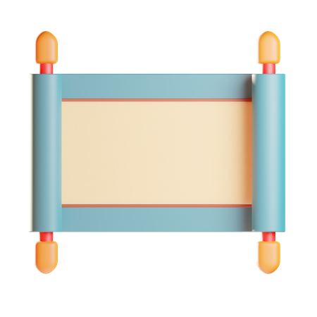 Chinese Scroll  3D Icon