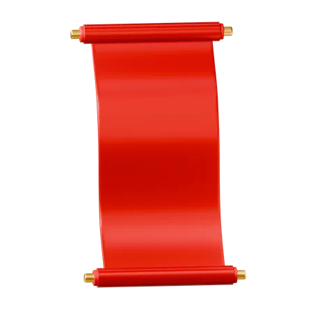 Chinese Scroll Letter  3D Icon