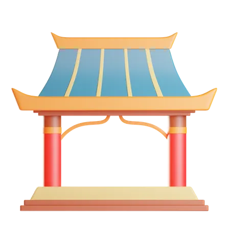 Chinese Shrine  3D Icon