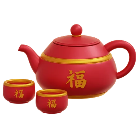 Chinese Tea Kettle  3D Icon