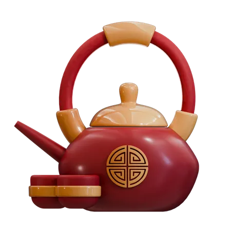 Chinese Tea Pot  3D Icon