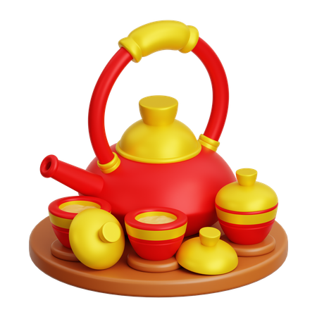 Chinese Teapot  3D Icon