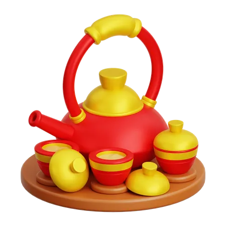 Chinese Teapot  3D Icon