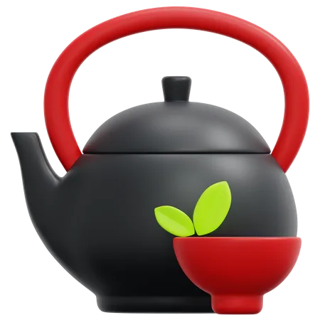 Chinese Teapot  3D Icon