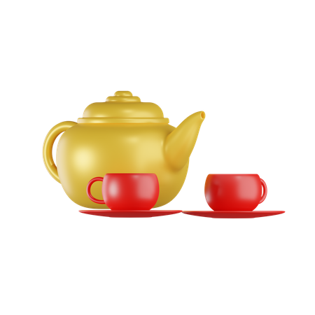 Chinese Teapot  3D Icon