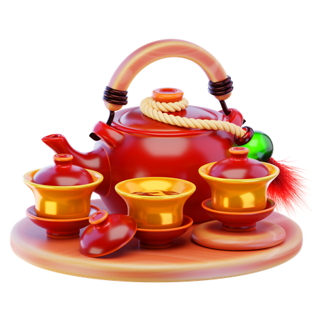 Chinese Teapot  3D Icon