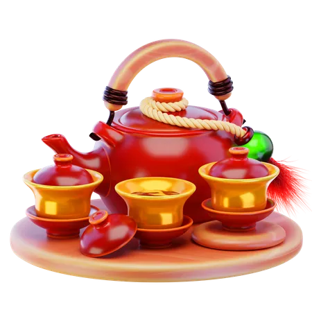 Chinese Teapot  3D Icon