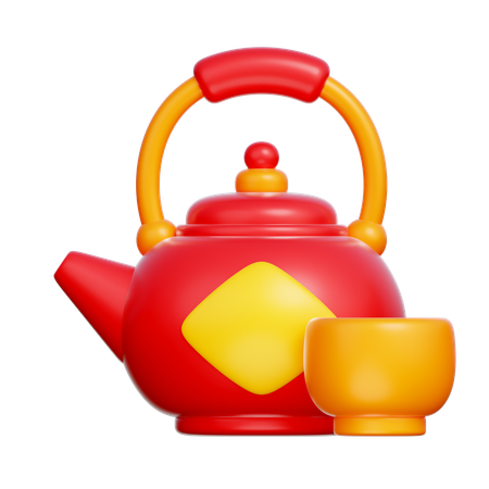 Chinese teapot  3D Icon