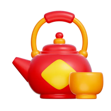 Chinese teapot  3D Icon