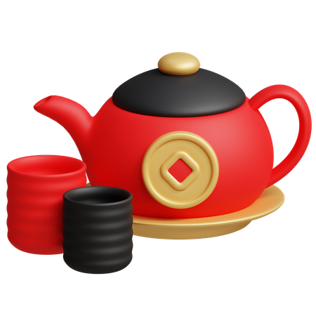 Chinese Teapot  3D Icon